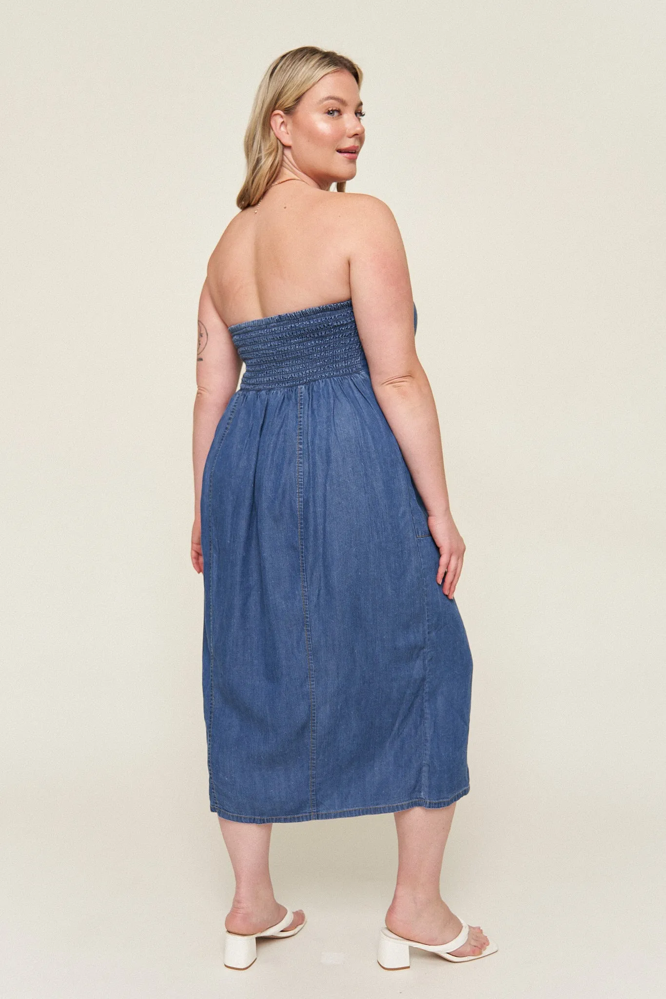 Tahoma Tencel Denim Dress sold by What Lo Wants product image thumbnail 4