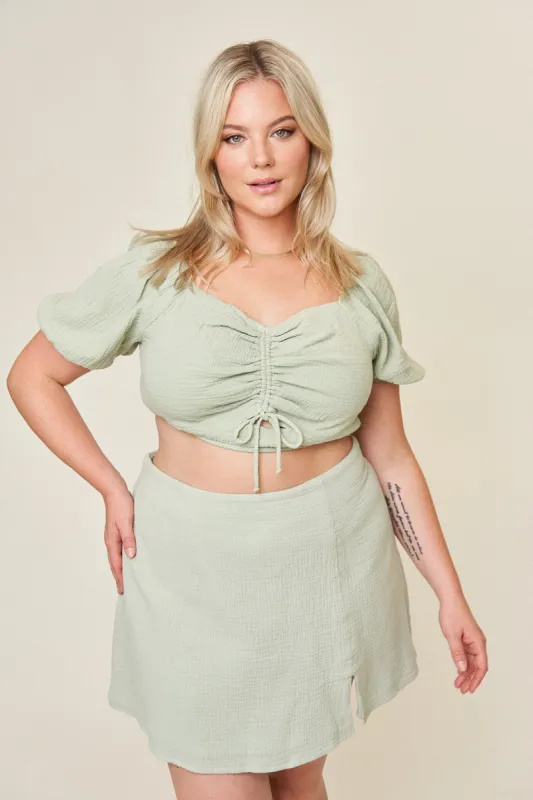 Melanie Cotton Gauze Top sold by What Lo Wants