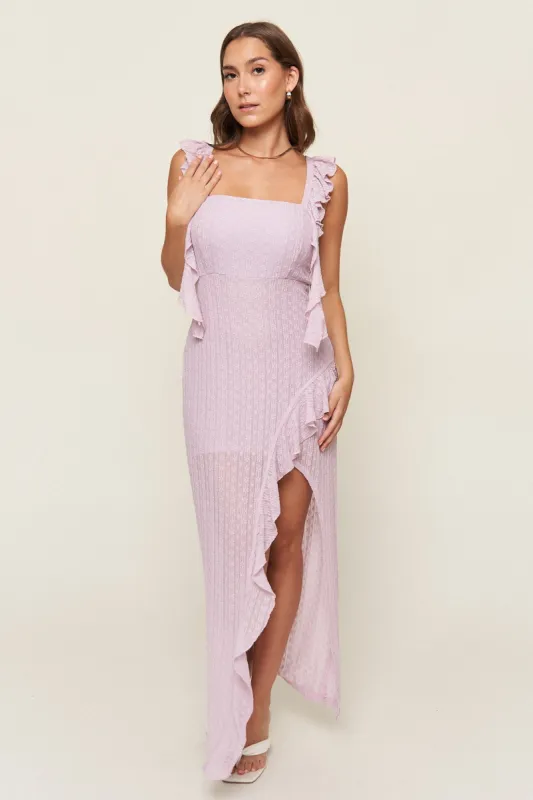 Maria Asymmetrical Lace Dress sold by What Lo Wants