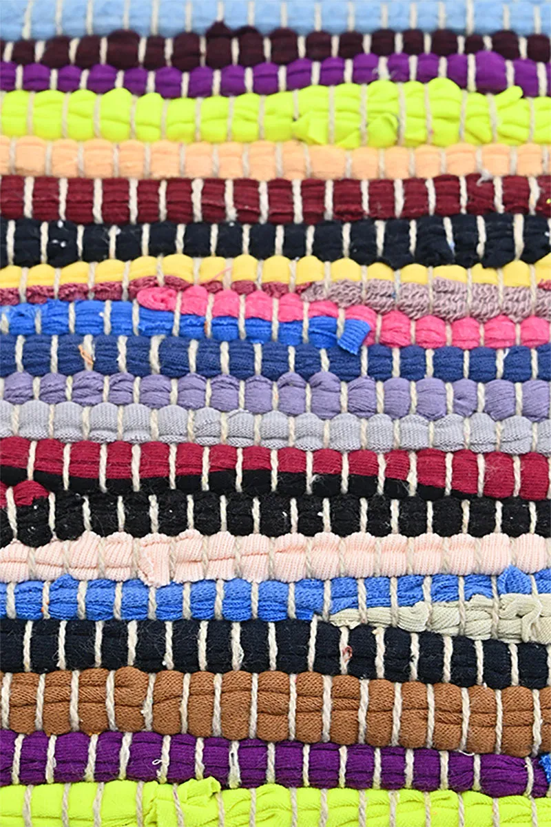 Rainbow Handwoven Tote With Tassel sold by America & Beyond product image thumbnail 2