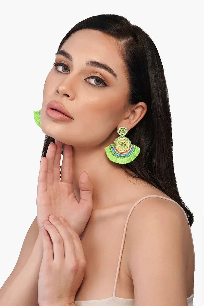 Bright is Best Embellished Earrings sold by America & Beyond product image thumbnail 3
