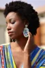 Hamsa Evil Eye Beaded Earrings sold by America & Beyond