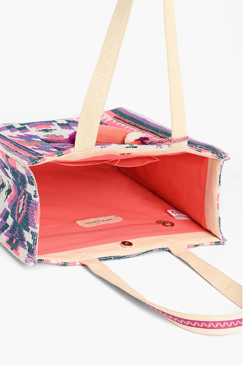 Very Peri Handcrafted Tote sold by America & Beyond product image thumbnail 5