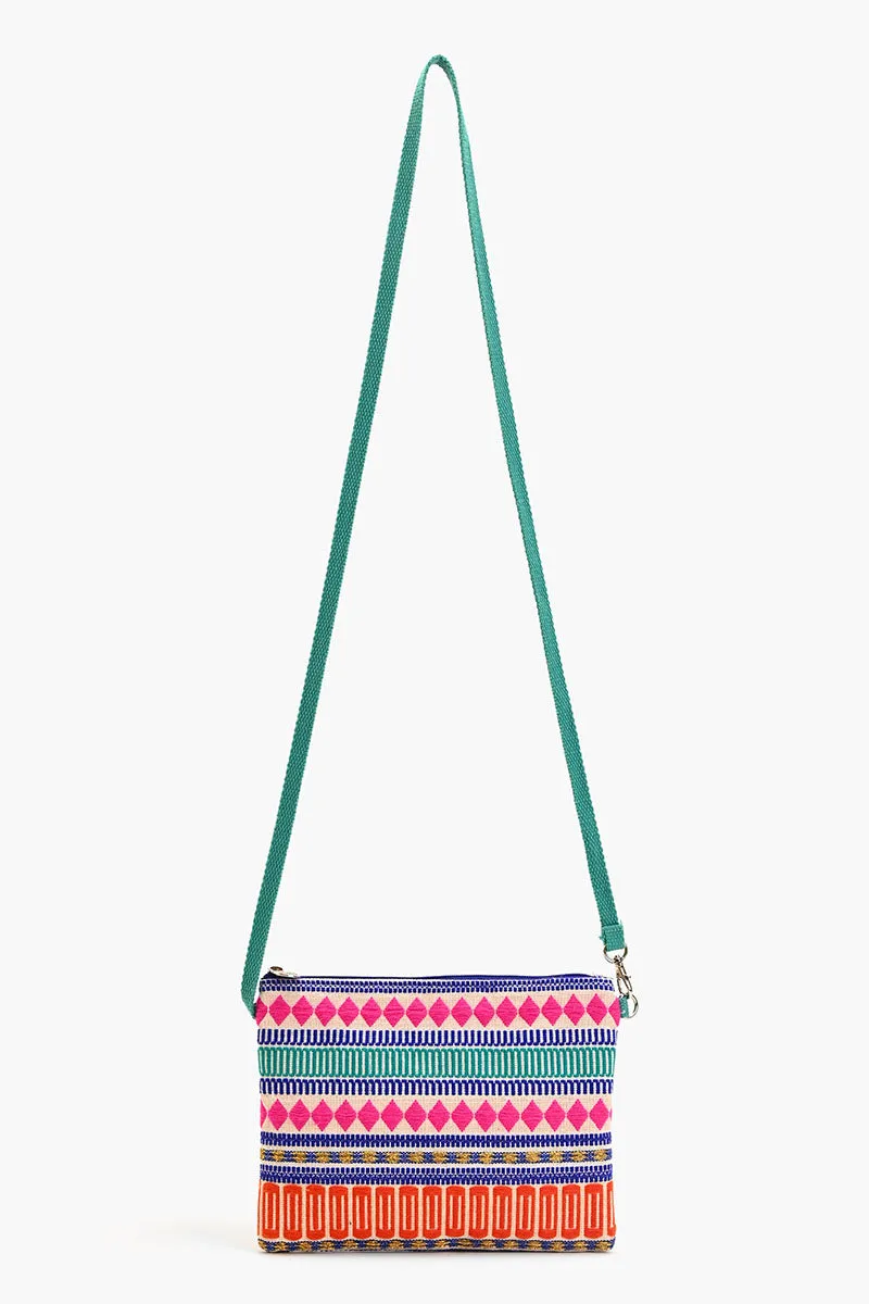 Mexican Striped Spring Top Zip Clutch sold by America & Beyond product image thumbnail 2