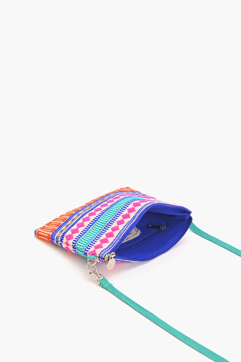 Mexican Striped Spring Top Zip Clutch sold by America & Beyond product image thumbnail 3