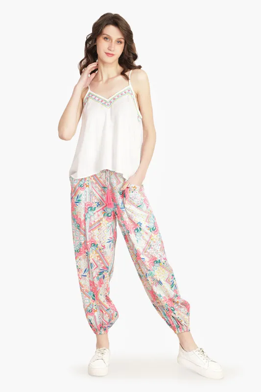 Pink Carnation Embellished Top sold by America & Beyond