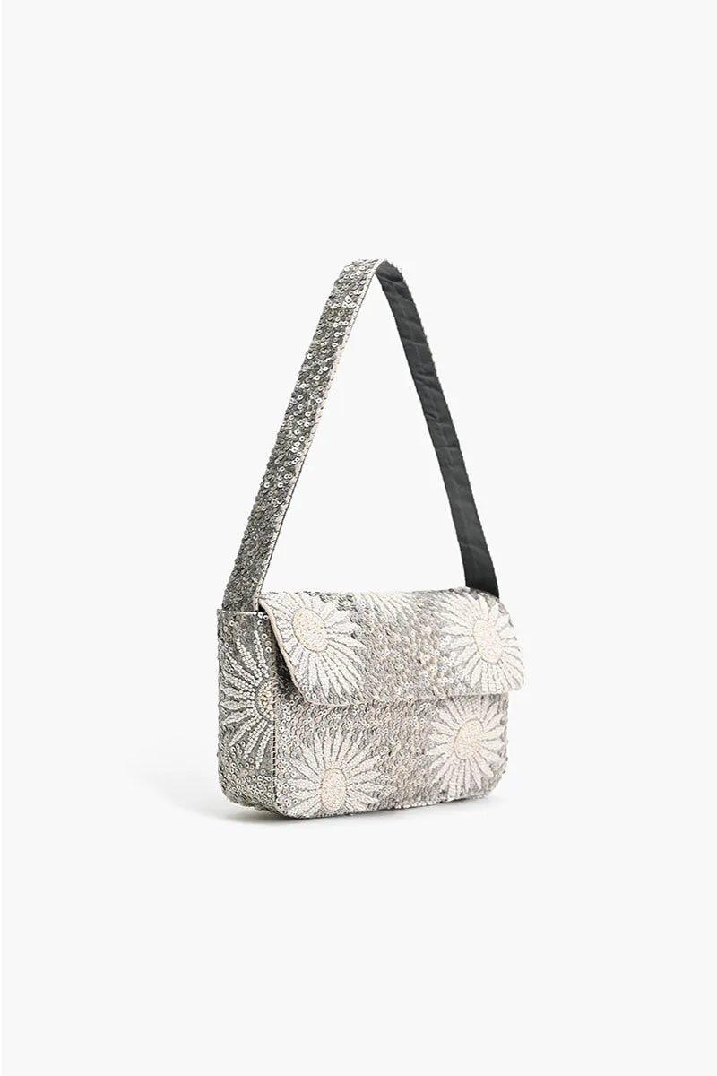 Ivory Petal Frostwork Shoulder Bag sold by America & Beyond product image thumbnail 3