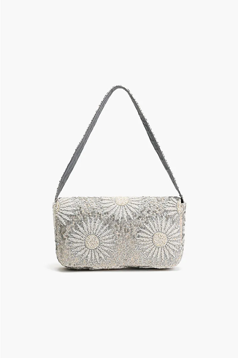 Ivory Petal Frostwork Shoulder Bag sold by America & Beyond product image thumbnail 4