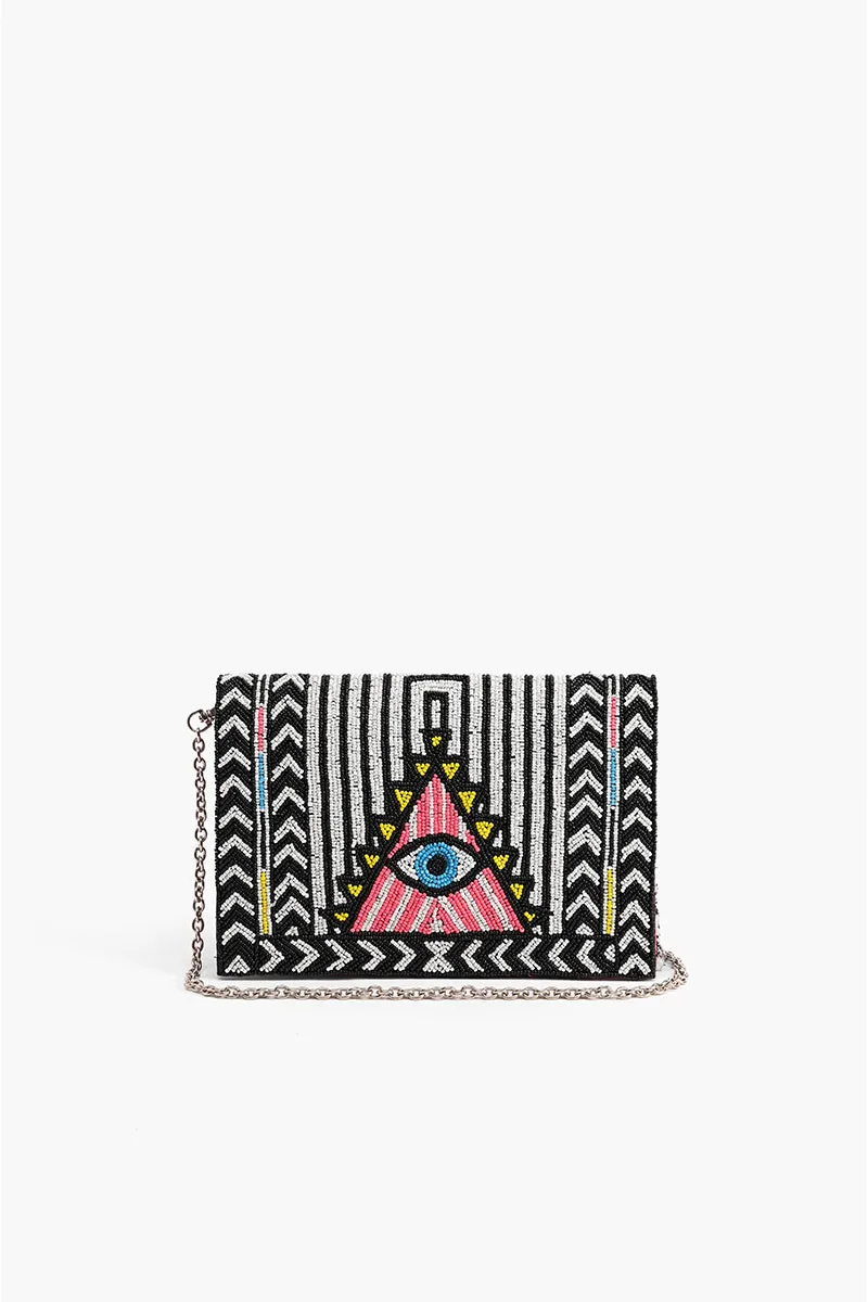 Egyptian Eye Clutch sold by America & Beyond