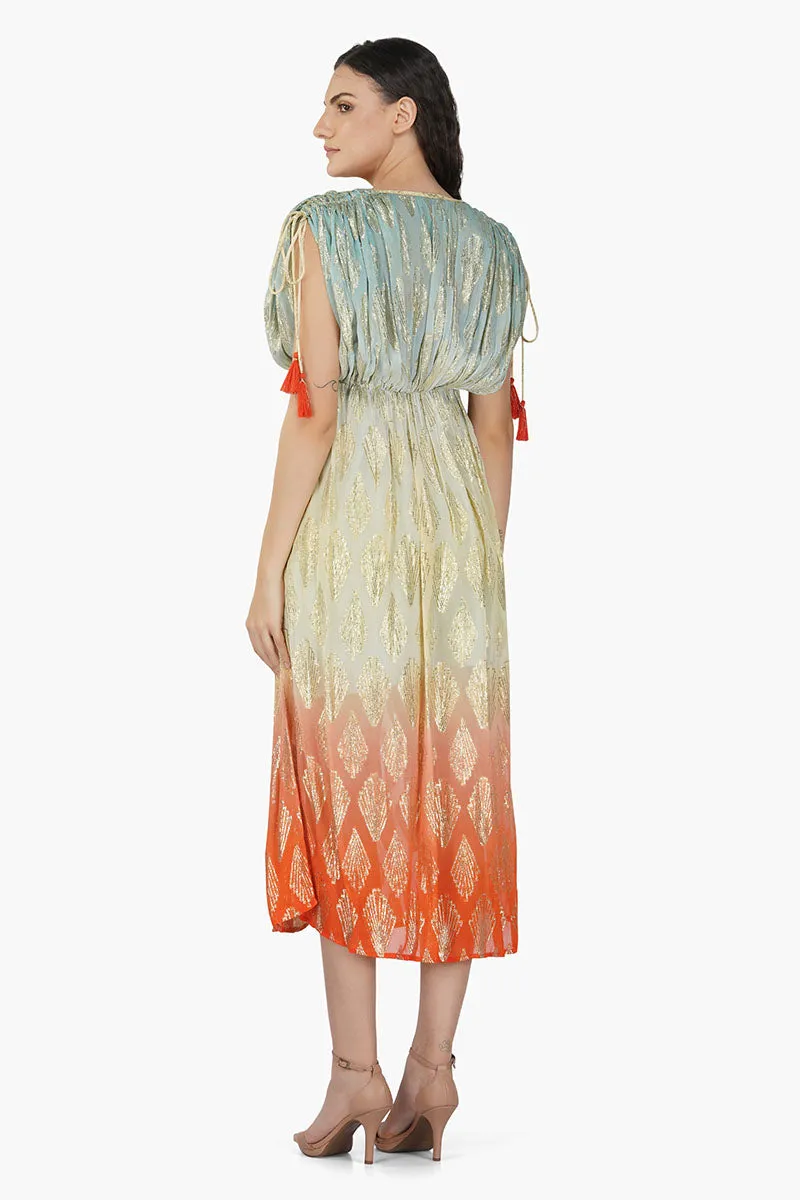 Magnolia Lurex Maxi Dress sold by America & Beyond product image thumbnail 4