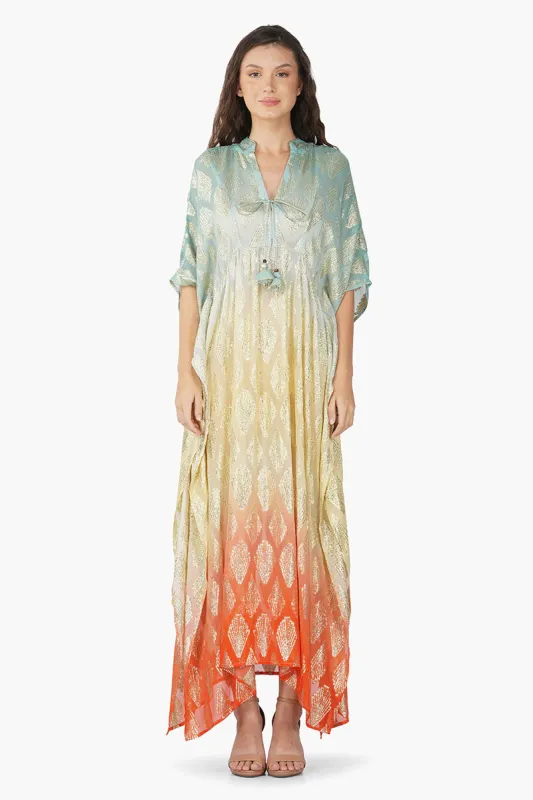 Magnolia Lurex Kaftan sold by America & Beyond