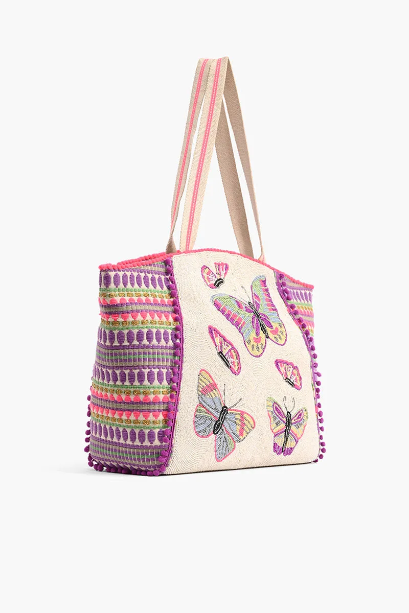 Rosebloom Butterfly Beaded Tote sold by America & Beyond product image thumbnail 3
