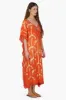 Sunset Palm Foil Tassel Kaftan sold by America & Beyond