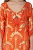 Sunset Palm Foil Tassel Kaftan sold by America & Beyond