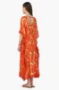 Sunset Palm Foil Tassel Kaftan sold by America & Beyond