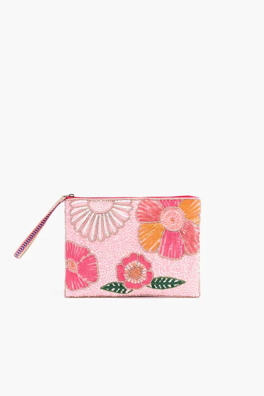 Floral Embellished Pouch sold by America & Beyond