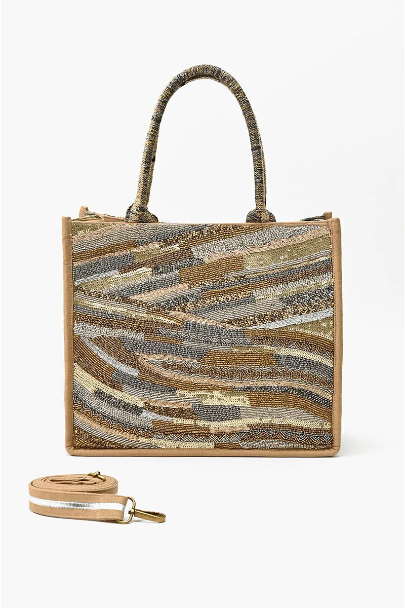 Golden Layers Tote sold by America & Beyond
