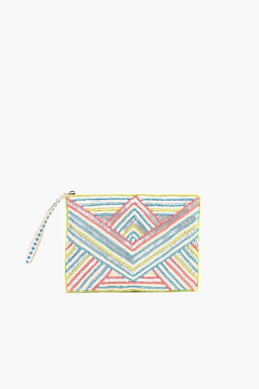 Neon Embellished Pouch sold by America & Beyond