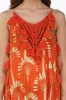 Sunset Palm Foil Tassel Maxi Dress sold by America & Beyond