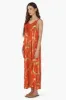 Sunset Palm Foil Tassel Maxi Dress sold by America & Beyond