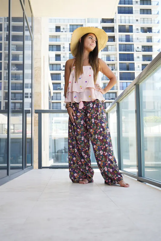 Ditsy Floral Embroidered Top sold by America & Beyond