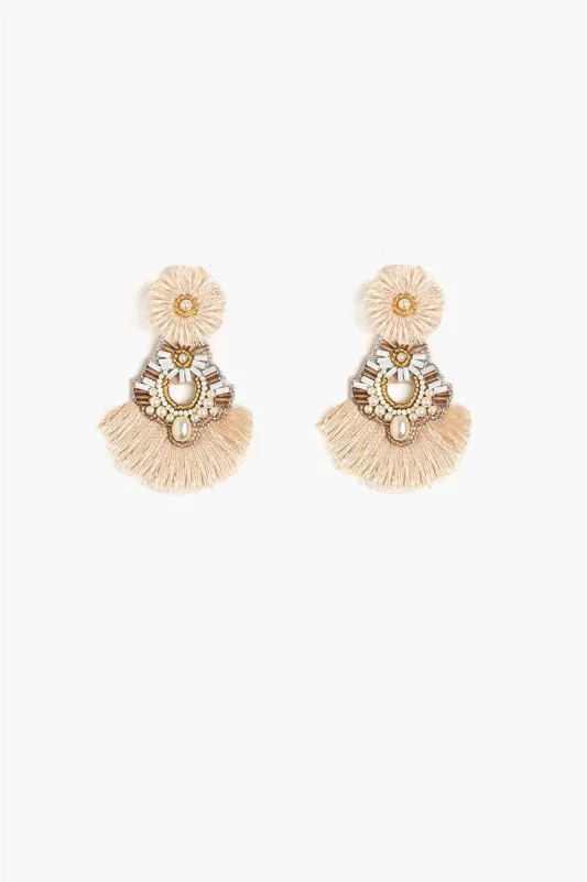 Dreaming of the Beach Fringe Earrings sold by America & Beyond