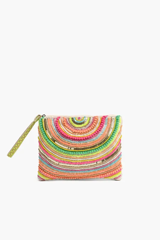 Bright Embellished Pouch sold by America & Beyond