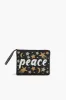 Peace Embellished Wristlet Clutch sold by America & Beyond
