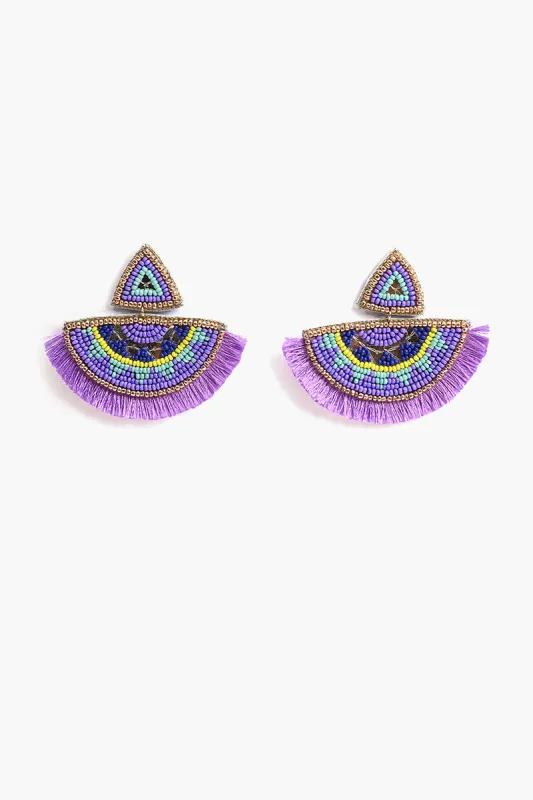Ella Tribal Embellished Earrings sold by America & Beyond