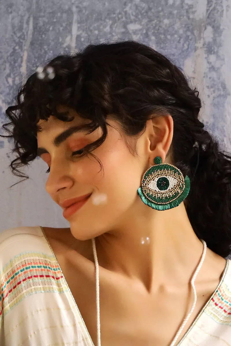 Tahitian Evil Eye Earrings sold by America & Beyond product image thumbnail 2