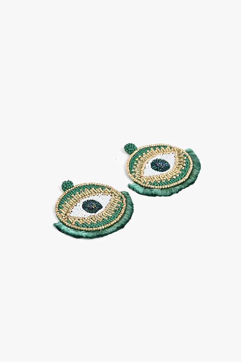 Tahitian Evil Eye Earrings sold by America & Beyond product image thumbnail 3