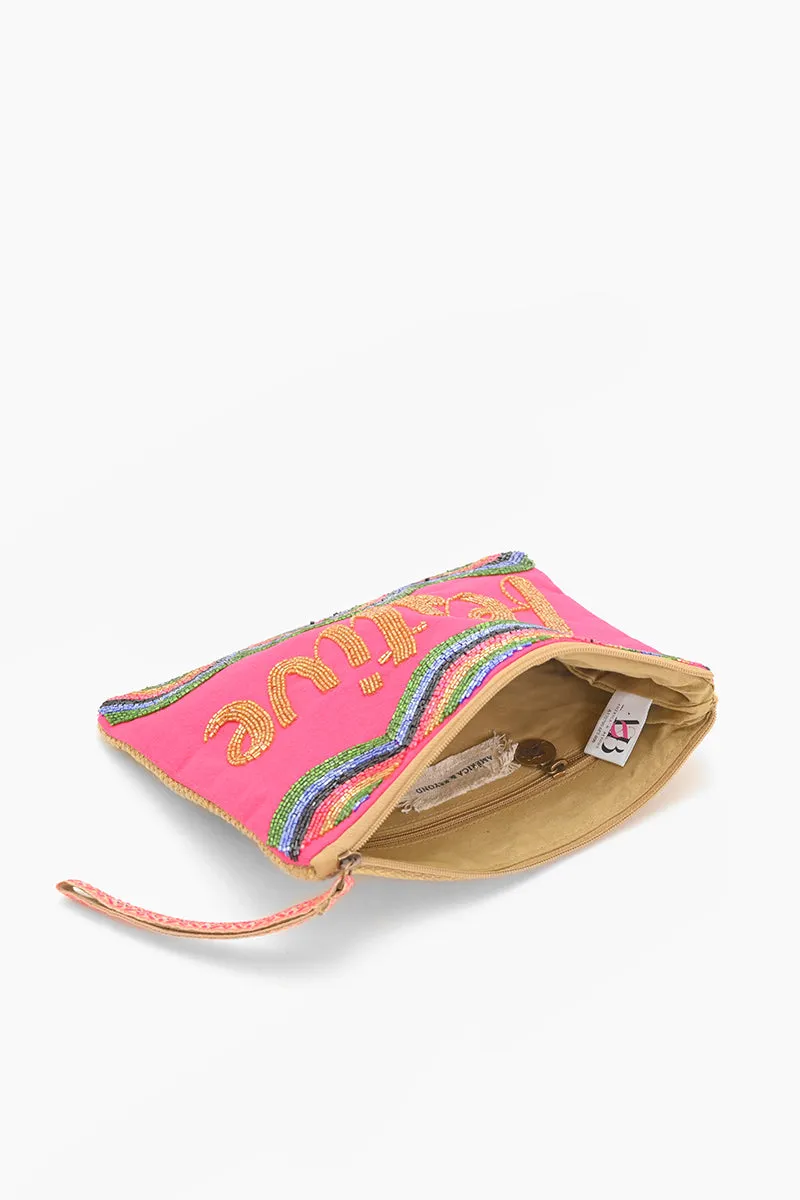 Festive Embellished Wristlet Clutch sold by America & Beyond product image thumbnail 5