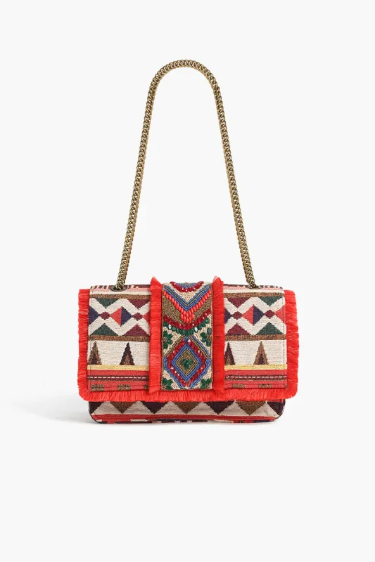 Southwest Sante Fe Beaded Shoulder Bag sold by America & Beyond