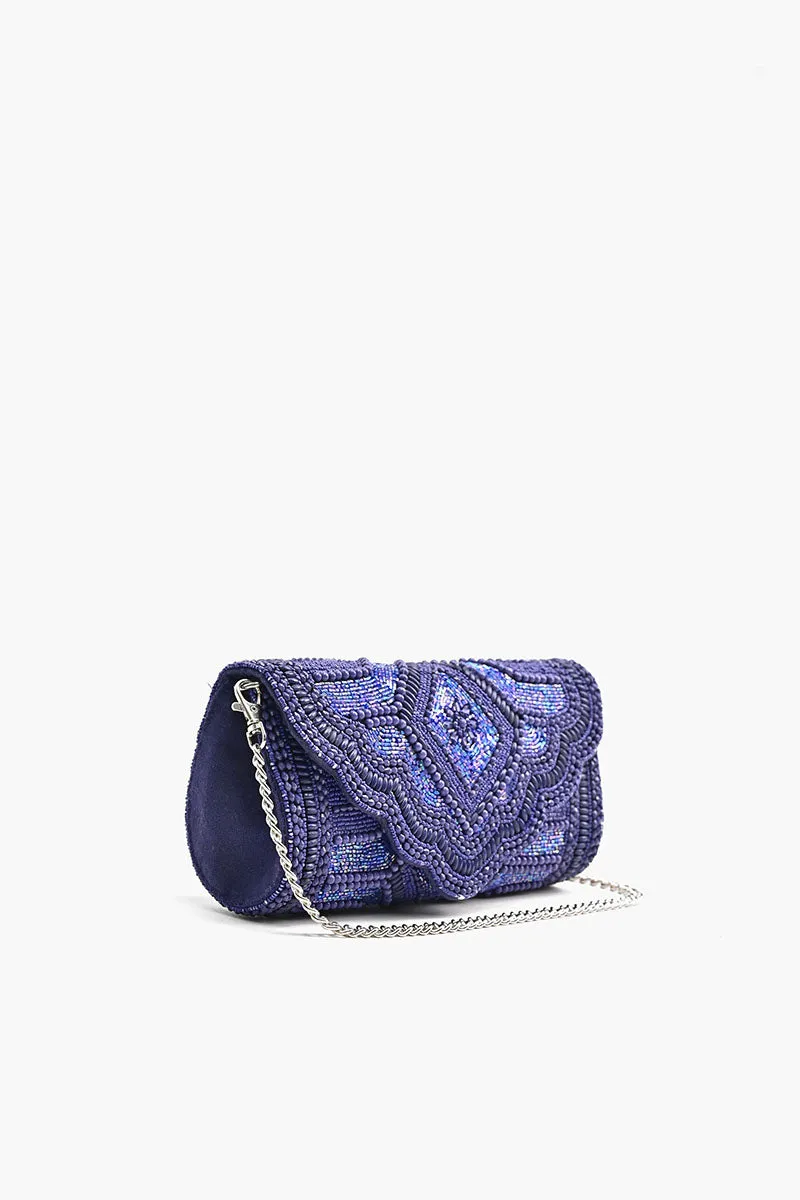 Midnight Sapphire Starlight Evening Clutch sold by America & Beyond product image thumbnail 4