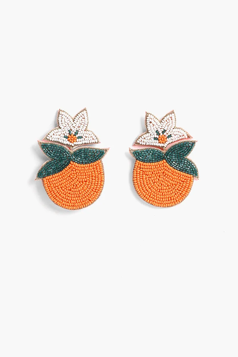Vermeillion Orange Earrings sold by America & Beyond