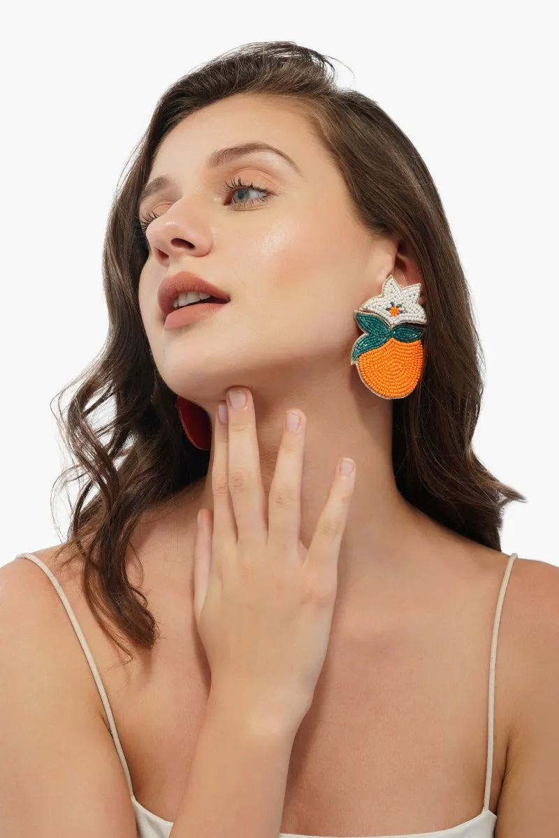 Vermeillion Orange Earrings sold by America & Beyond product image thumbnail 2