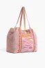Orange to Mauve Ombre Embellished Tote sold by America & Beyond