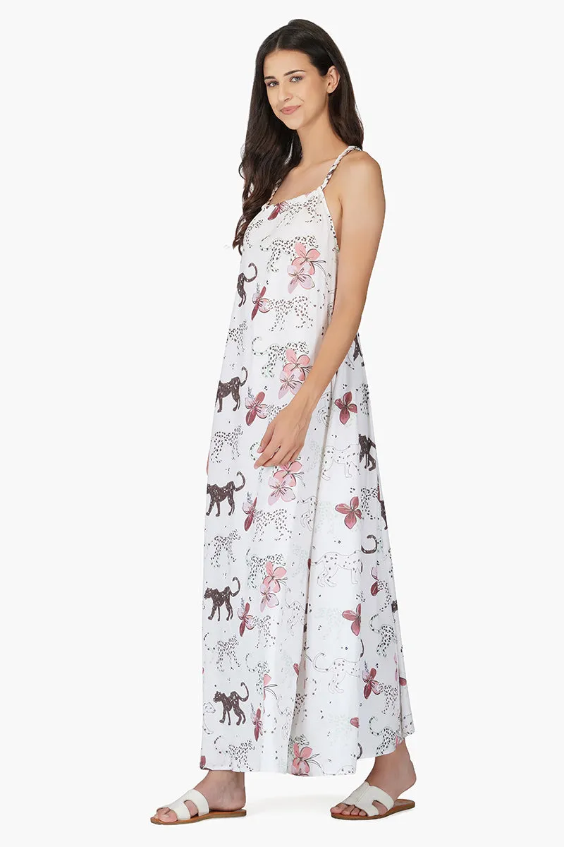 Jaguar Floral Maxi Dress sold by America & Beyond product image thumbnail 3