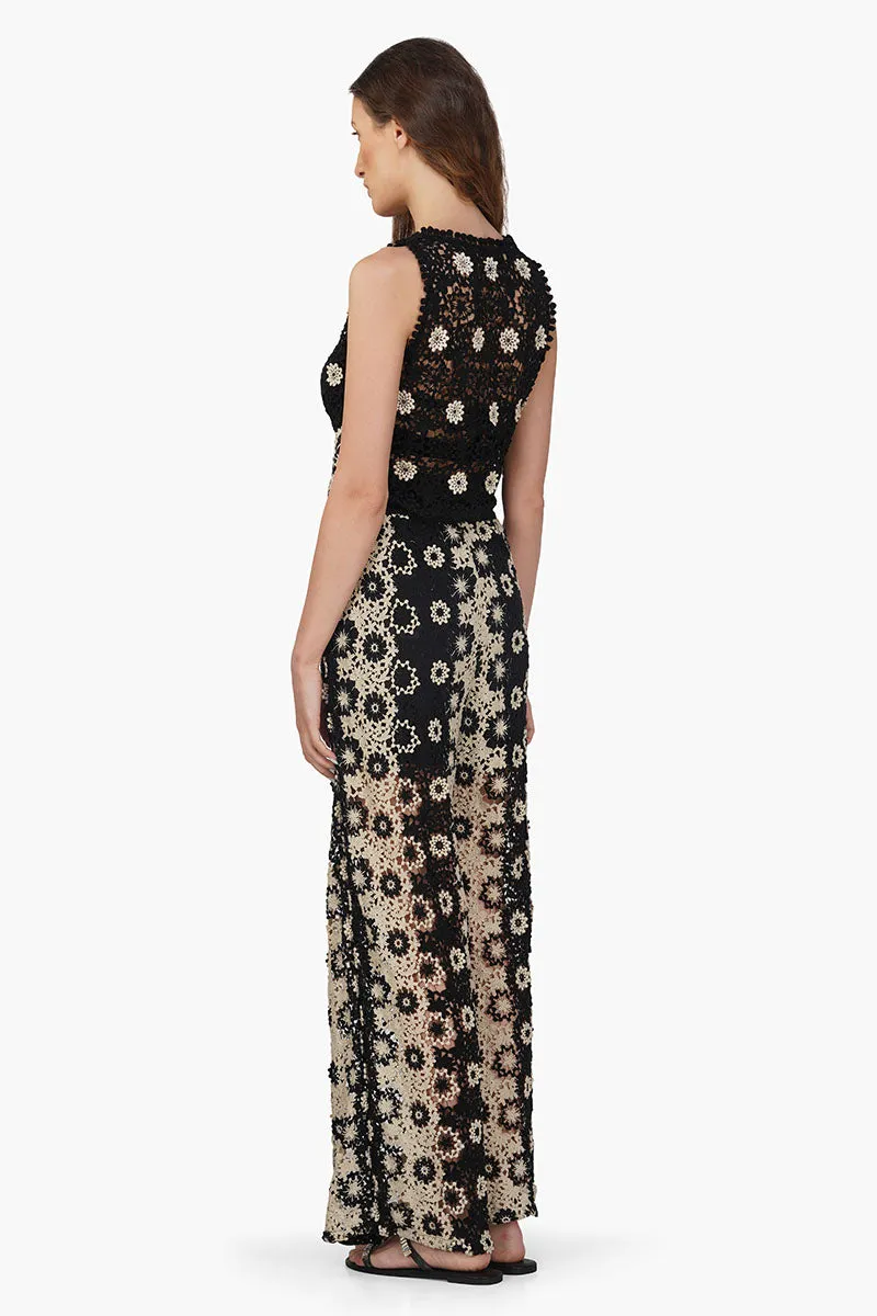 Hippie Crochet Dual Tone Flared Pant sold by America & Beyond product image thumbnail 4