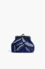 Sapphire Swirl Blue Frame Clutch sold by America & Beyond