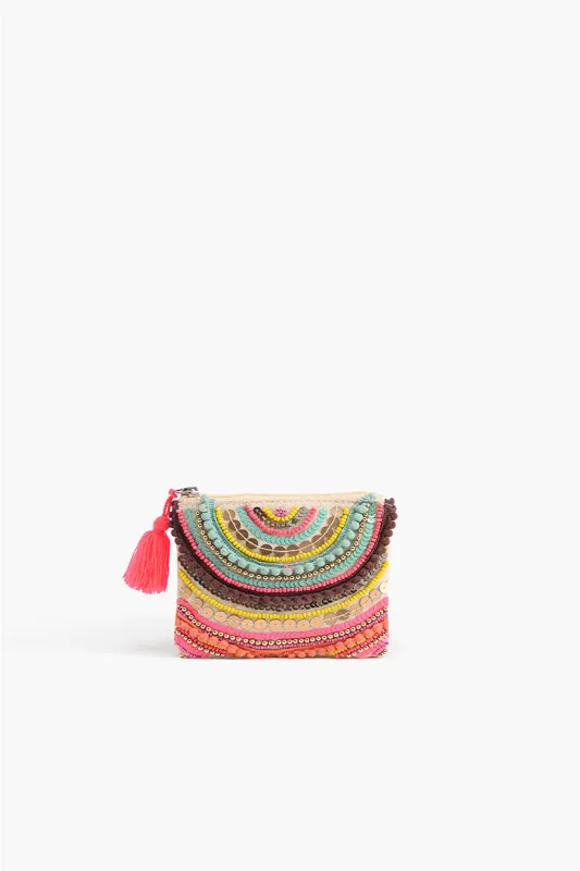 The Perfect Embellished Mini Purse in Rad Rainbow sold by America & Beyond