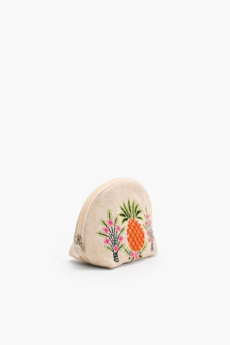 Pineapple Embellished Makeup Bag sold by America & Beyond product image thumbnail 3