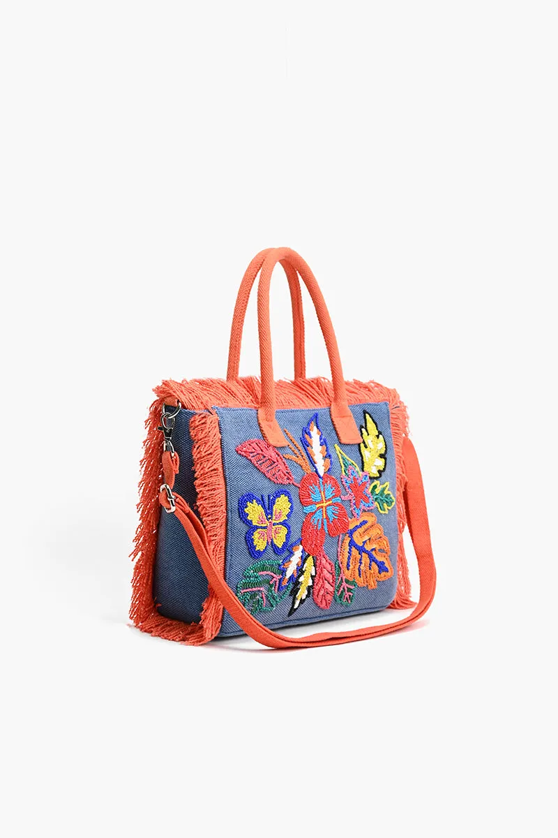 Rainbow Flutterby Foliage Mini Tote sold by America & Beyond product image thumbnail 3