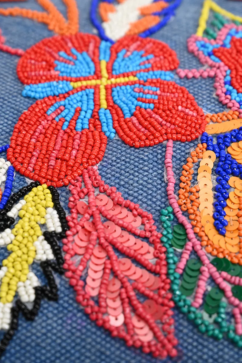 Rainbow Flutterby Foliage Mini Tote sold by America & Beyond product image thumbnail 2