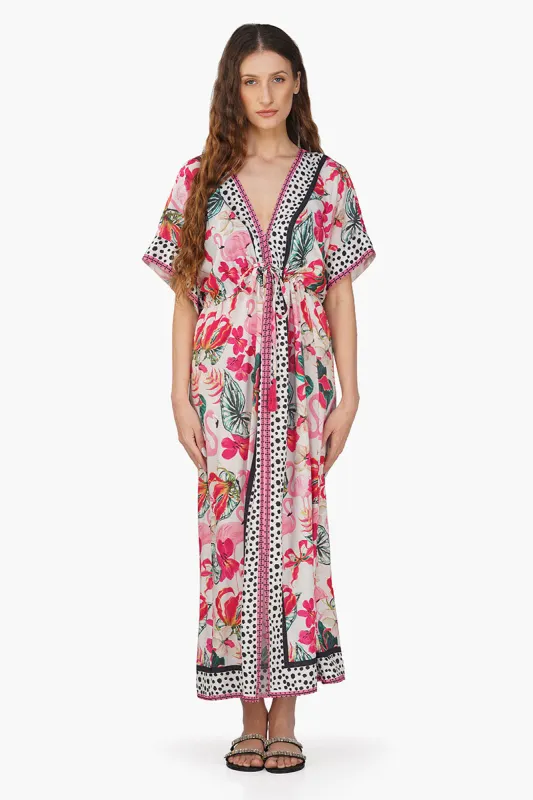 Flamingo Paradise Printed Dress sold by America & Beyond