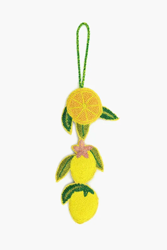 Make Lemonade Beaded Tassel sold by America & Beyond