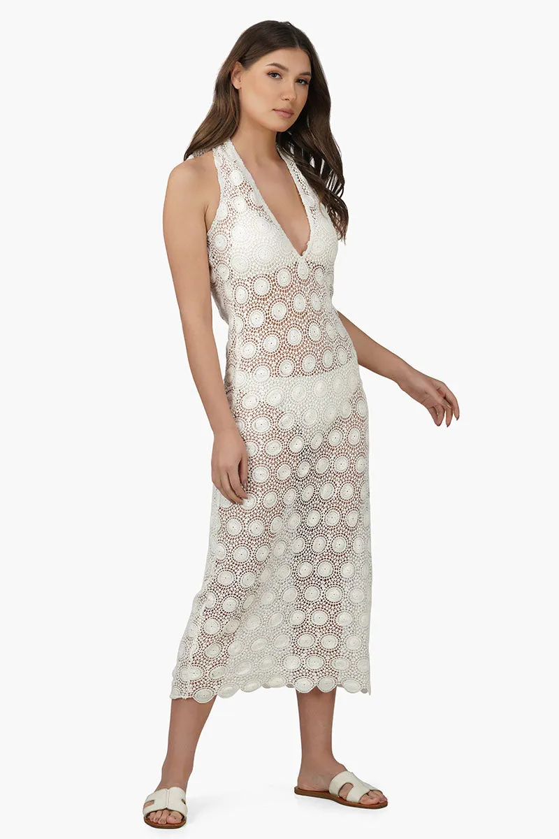 Dori Lace Halter Dress Cover Up sold by America & Beyond product image thumbnail 2