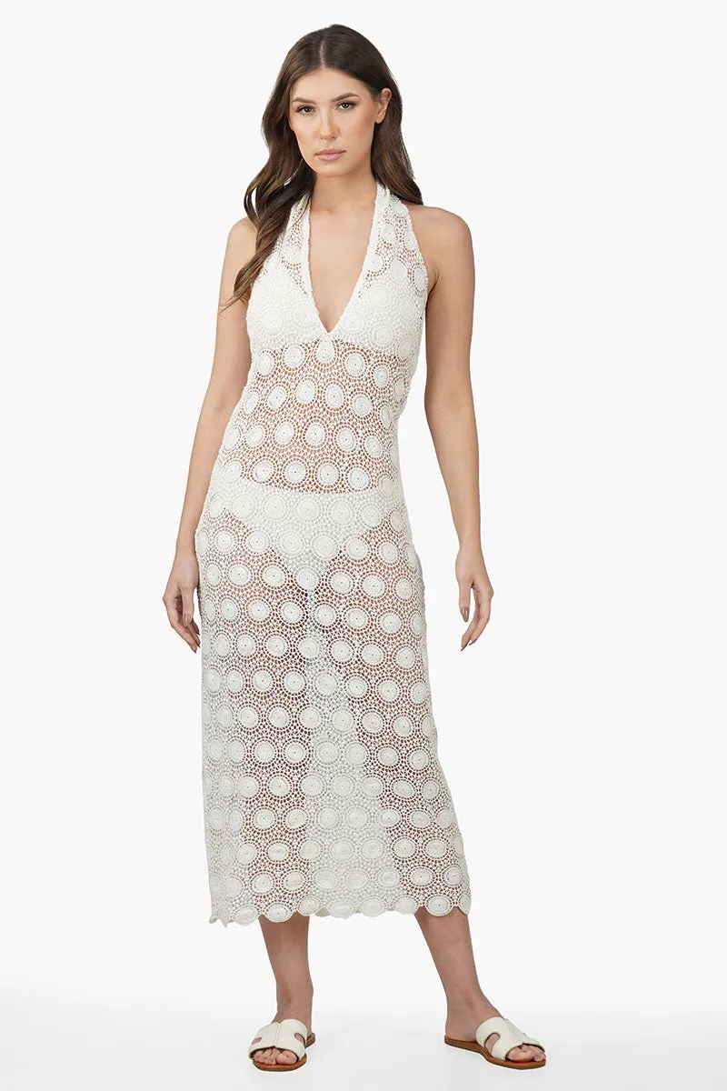 Dori Lace Halter Dress Cover Up sold by America & Beyond