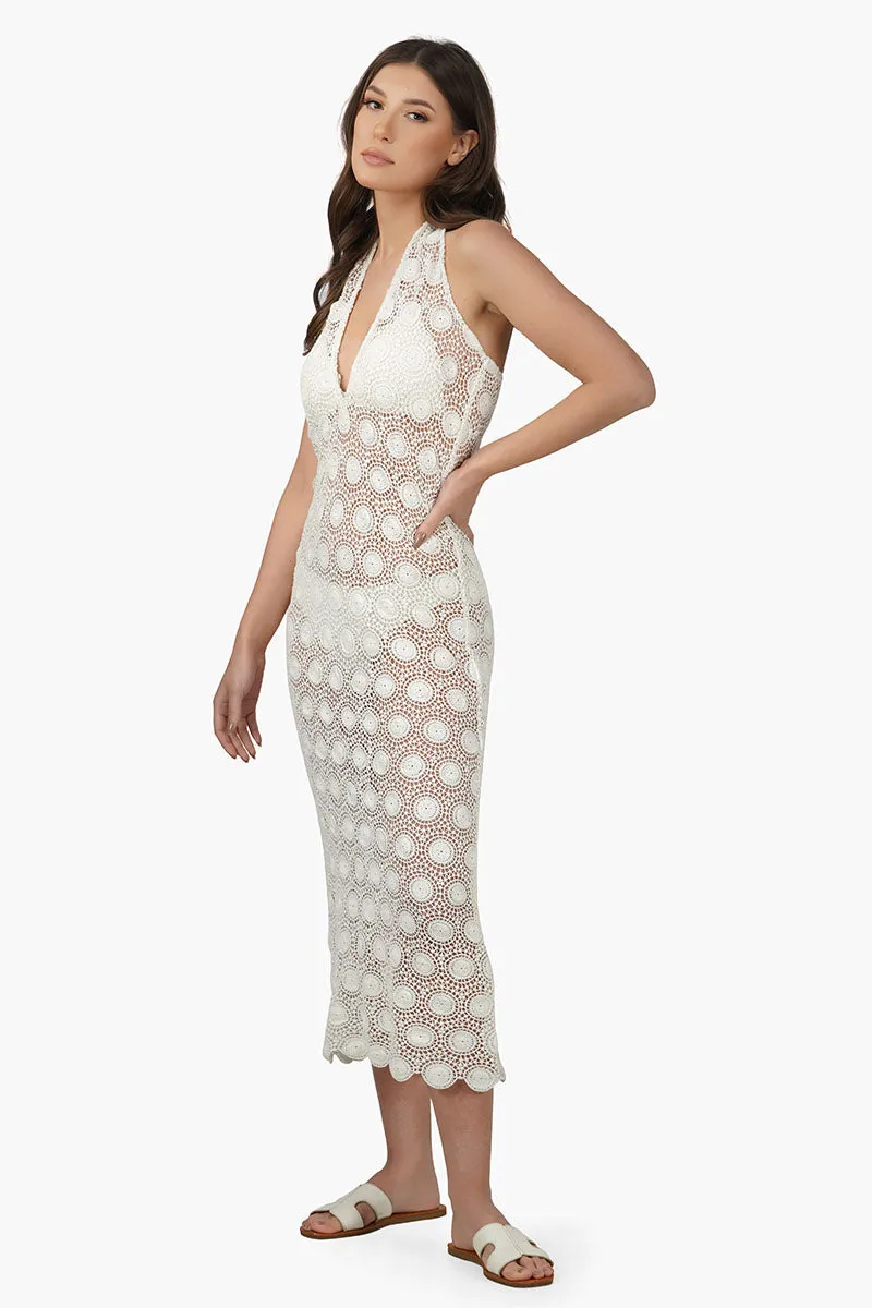 Dori Lace Halter Dress Cover Up sold by America & Beyond product image thumbnail 3