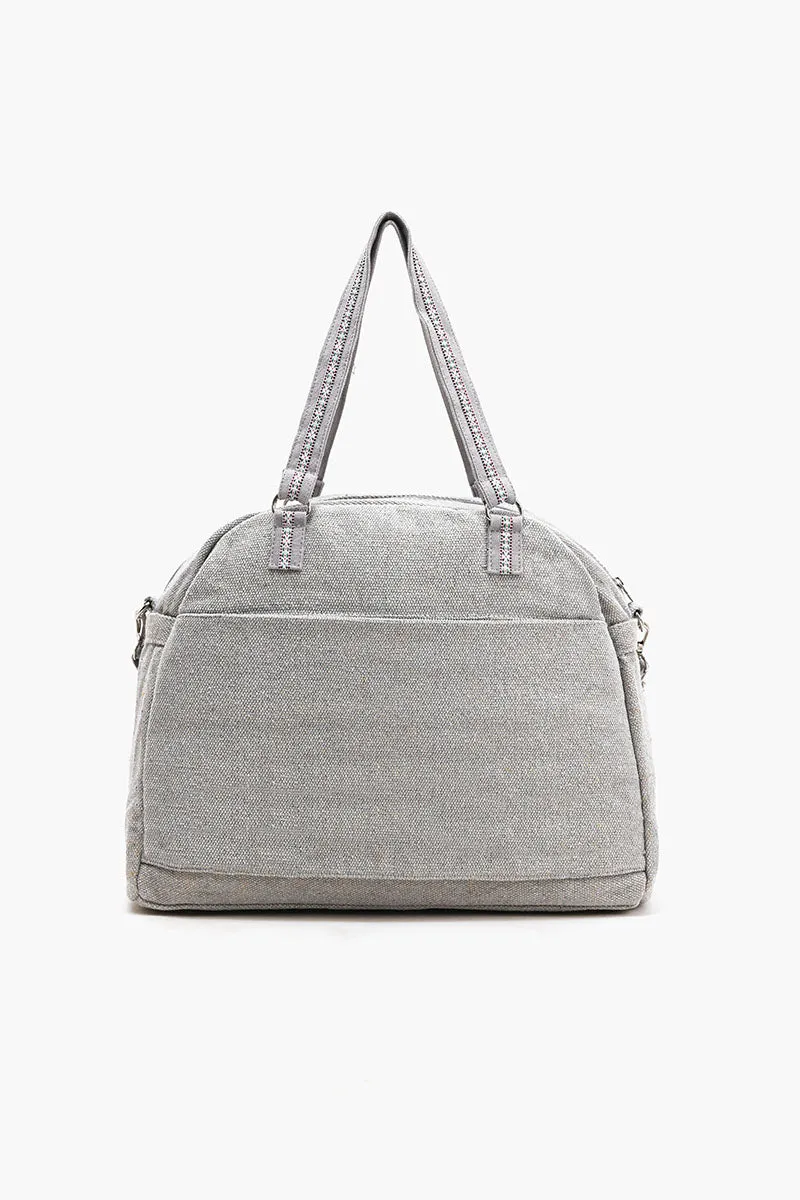 Glamorous Embellished Traveler with Crossbody-Butterfly Grey sold by America & Beyond product image thumbnail 3